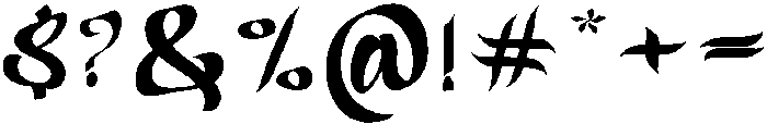 Thunder Regular otf (400) Font OTHER CHARS