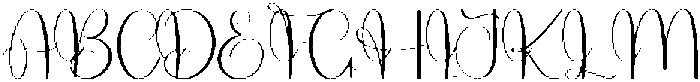 Thunder Regular otf (400) Font UPPERCASE