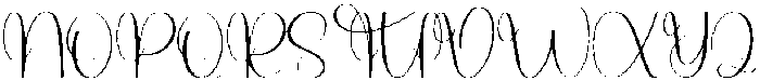 Thunder Regular otf (400) Font UPPERCASE