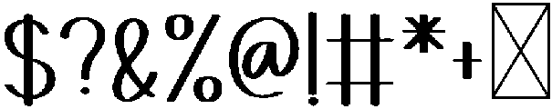 Thunder Regular otf (400) Font OTHER CHARS