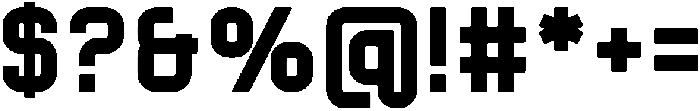 Thunder otf (400) Font OTHER CHARS