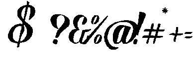 Thunder otf (400) Font OTHER CHARS
