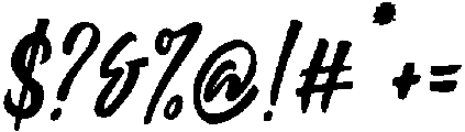 ThunderBloom-Italic otf (400) Font OTHER CHARS