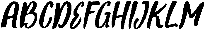 ThunderBloom-Italic otf (400) Font UPPERCASE