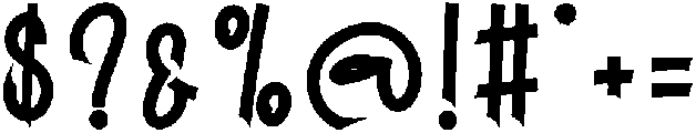 Thunderbolt Regular otf (400) Font OTHER CHARS