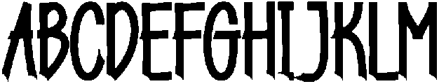 Thunderbolt Regular otf (400) Font UPPERCASE