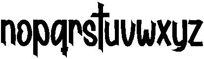 Thunderbolt Regular otf (400) Font LOWERCASE