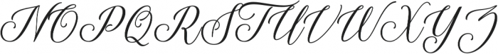 Thuressia Script Regular otf (400) Font UPPERCASE