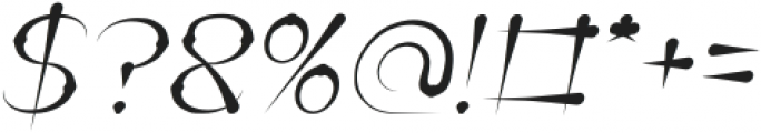 Thursday Italic otf (400) Font OTHER CHARS