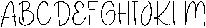 Thursday Regular otf (400) Font UPPERCASE