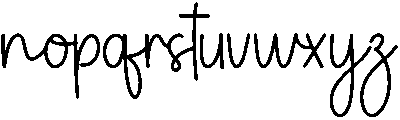 Thursday Regular otf (400) Font LOWERCASE