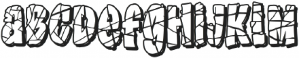 the Lost Souls outline otf (400) Font LOWERCASE