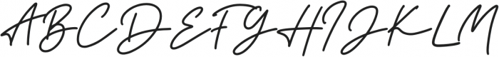 the Strong Signature otf (400) Font UPPERCASE