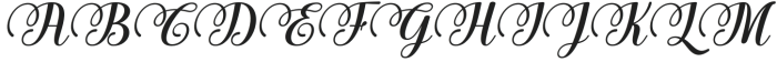 the Sunshine Italic Italic otf (400) Font UPPERCASE