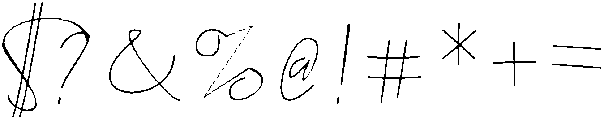 the standing still otf (400) Font OTHER CHARS
