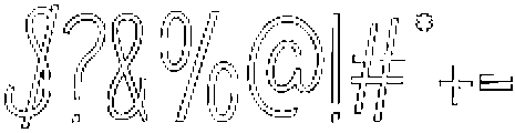 theEtoiles-Outline otf (400) Font OTHER CHARS