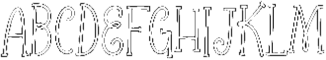 theEtoiles-Outline otf (400) Font UPPERCASE