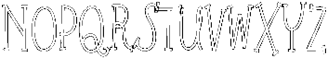 theEtoiles-Outline otf (400) Font UPPERCASE