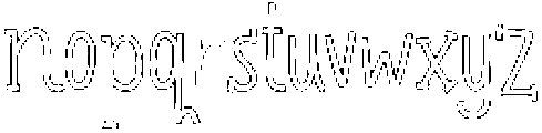 theEtoiles-Outline otf (400) Font LOWERCASE