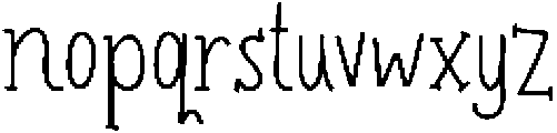theEtoiles-Regular otf (400) Font LOWERCASE