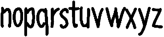 thin comic otf (100) Font LOWERCASE