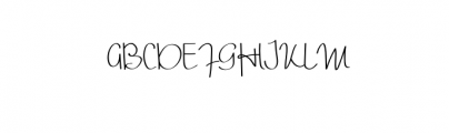ThaliaHillary-Script.otf Font UPPERCASE