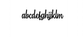 The Bextrias Script.ttf Font LOWERCASE