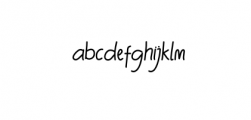 The Billie Monlly-Sans.otf Font LOWERCASE