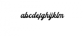 The Blendhes.otf Font LOWERCASE