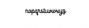 The Rouged.otf Font LOWERCASE