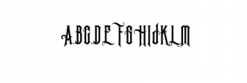 The Vanderink.ttf Font UPPERCASE