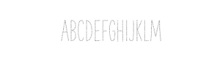 TheHandDotted1.otf Font UPPERCASE