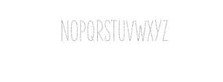 TheHandDotted1.otf Font UPPERCASE