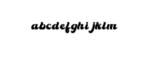TheKinderlic.ttf Font LOWERCASE