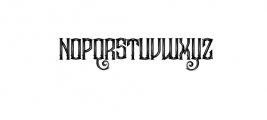 TheRazorBladeotf. Font UPPERCASE