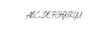 Theodore Handwritten Font UPPERCASE