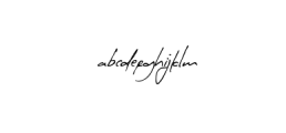 Theodore Handwritten Font LOWERCASE
