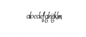 ThinkDreams-inline.otf Font LOWERCASE