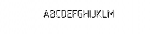 Thinker 3D.ttf Font UPPERCASE