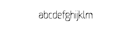 Thinker Styley.ttf Font LOWERCASE