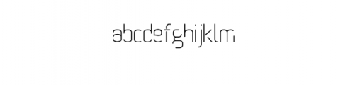 Thinker.ttf Font LOWERCASE