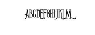 ThunderRegular.otf Font UPPERCASE