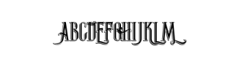 ThunderShadow.otf Font UPPERCASE