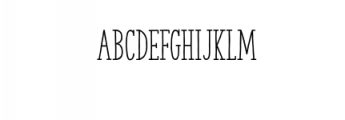 the-serif-hand-bold.otf Font LOWERCASE