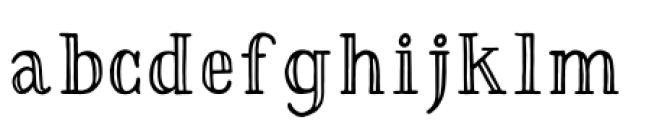 Thankful Serif Engraved Font LOWERCASE