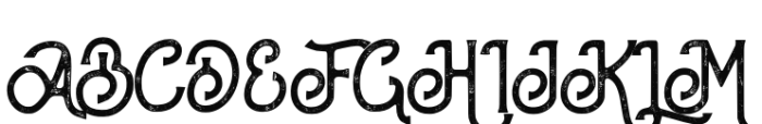 The Bhortead Rough Font UPPERCASE