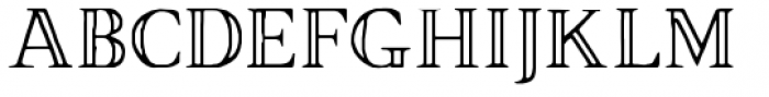 The Brixton Collection Outline Regular Font UPPERCASE