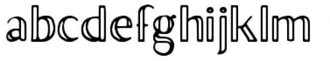 The Brixton Collection Sans Outline Regular Font LOWERCASE