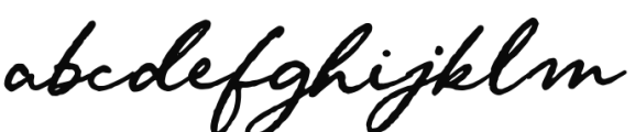 The Hotel Grande Script Font LOWERCASE