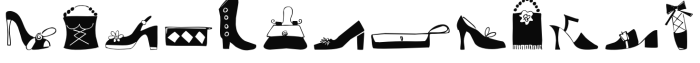 The Justine Collection Just Shoes and Purses Font LOWERCASE